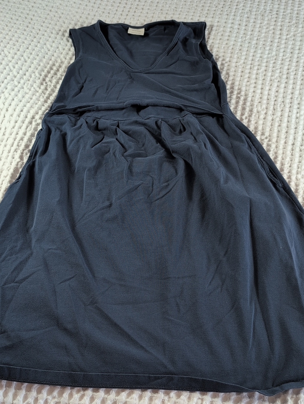 Boob Design Navy Blue Sleeveless Nursing Dress